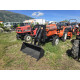 Kubota Bulltra B1-15 с фреза и челен товарач